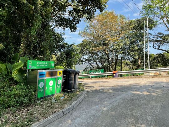 Roundabout beside Lai Chi Yuen Tsuen, Lantau Trail, Ngau Ku Wan, MuiWo, Lantau Island